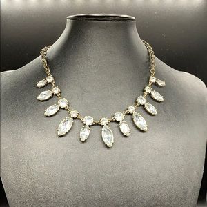 Rhinestone statement necklace bridal crystal